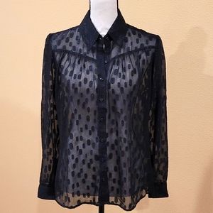 Black Sheer Blouse